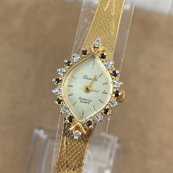 Armitron Accessories - Vintage Elegant Deauville Diamond Armitron Quartz Watch